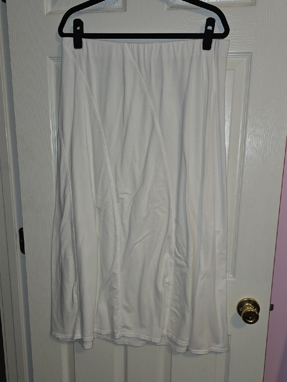 J. Jill‎ White Elastic Waist Casual Skirt
